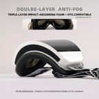 DOTUGE Kids Snow Goggles with Magnetic Flip Design, Anti-Fog HD Lens & UV400 Protection, Compatible with Prescription Glasses, Ideal for Skiing, Snowboarding, and Winter Outdoor Adventures (A)