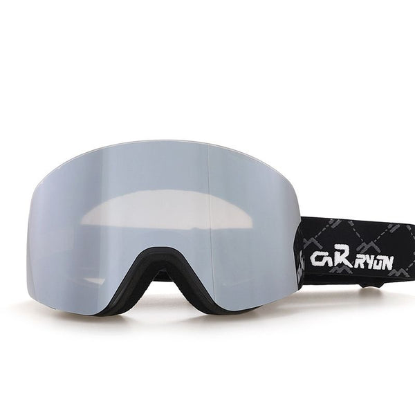 Cylindrical Snow Goggles Anti-Fog Dual-Layer Lens - Grey