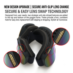 New Magnetic Ski Goggles with Cylindrical Lens, Anti-Fog Snow Glasses for Outdoor Skiing, Snowboarding, and Mountaineering – Universal Fit for Men, Women, and Youth (PinkYellow)