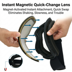 New Magnetic Ski Goggles with Cylindrical Lens, Anti-Fog Snow Glasses for Outdoor Skiing, Snowboarding, and Mountaineering – Universal Fit for Men, Women, and Youth (Purple)