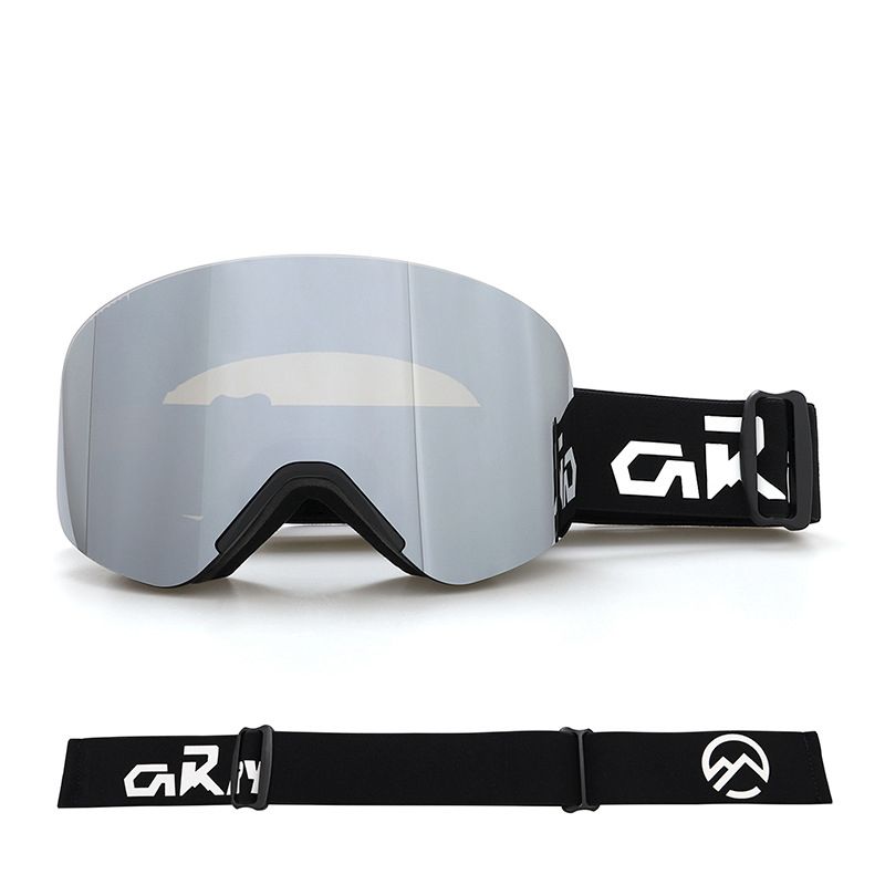 New Magnetic Ski Goggles with Cylindrical Lens, Anti-Fog Snow Glasses for Outdoor Skiing, Snowboarding, and Mountaineering – Universal Fit for Men, Women, and Youth (Purple)
