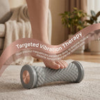 Foot Massager Roller for Plantar Fasciitis Relief - Home Muscle Recovery Tool with Acupressure Nodes, Versatile for Full-Body Soothing After Workouts or Long Days on Feet (Pink)