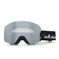 Kids Snow Goggles with Large Cylindrical Lens, Anti-Fog & UV Protection, Compatible with Prescription Glasses, for Outdoor Skiing and Mountaineering Adventures (Grey)