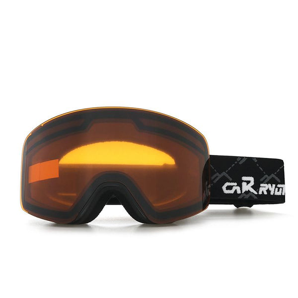 Kids Ski Goggles with Anti-Fog UV Protection - Orange