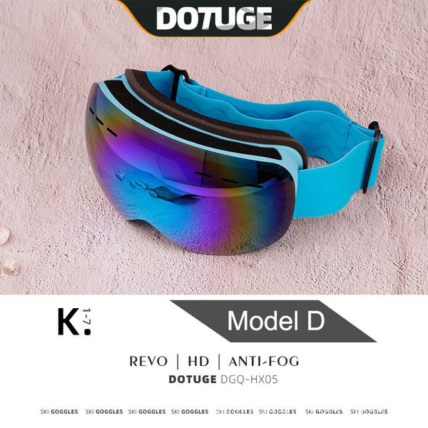 Kids Snow Goggles with Large Spherical Anti-Fog UV400 Lenses
