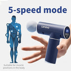 8 Head Fascia Gun Massage Device Muscle Relaxation Post Workout Recovery - Red - Size 16-15-5