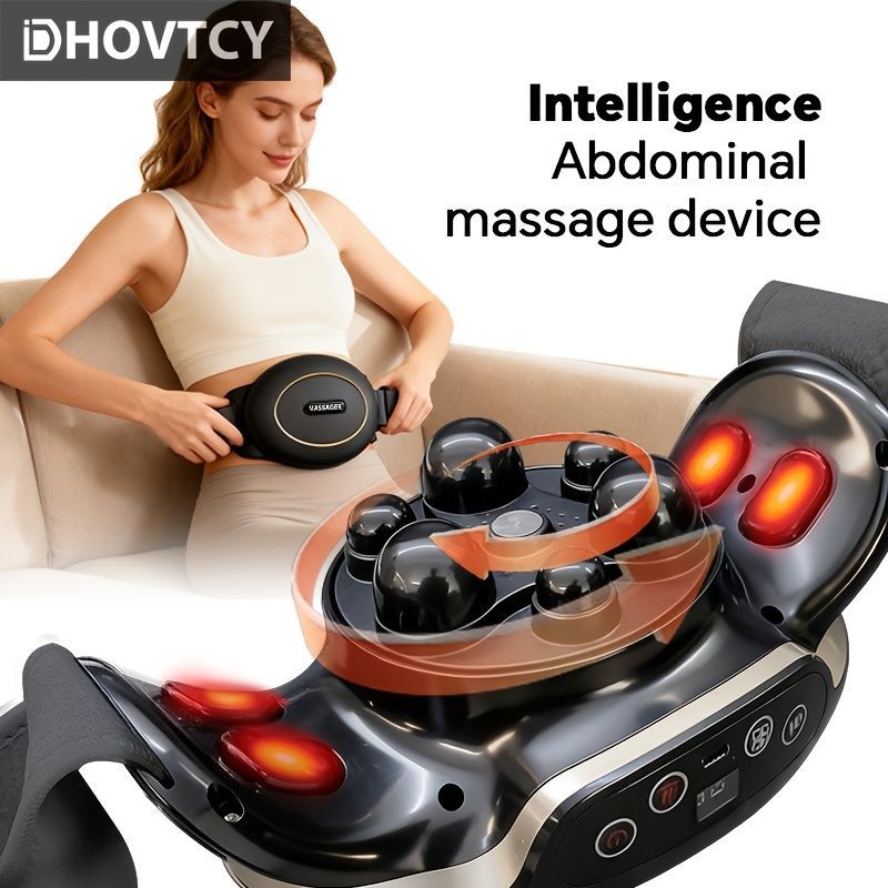 Abdominal Massage Device Health And Wellness Relaxation Therapy Heat Massage - Black - Size 25-16