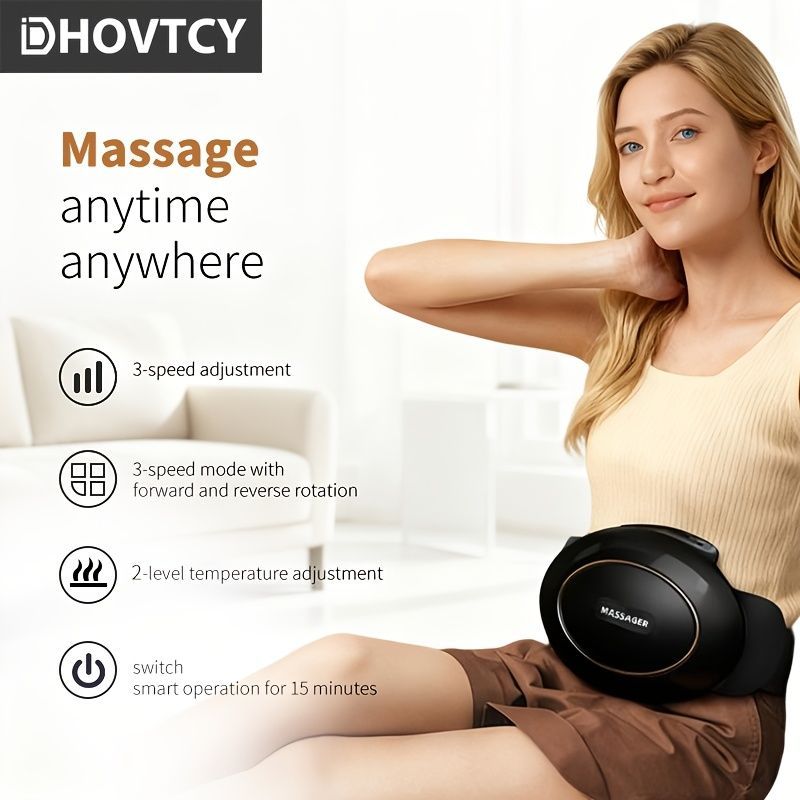 Abdominal Massage Device Health And Wellness Relaxation Therapy Heat Massage - Black - Size 25-16