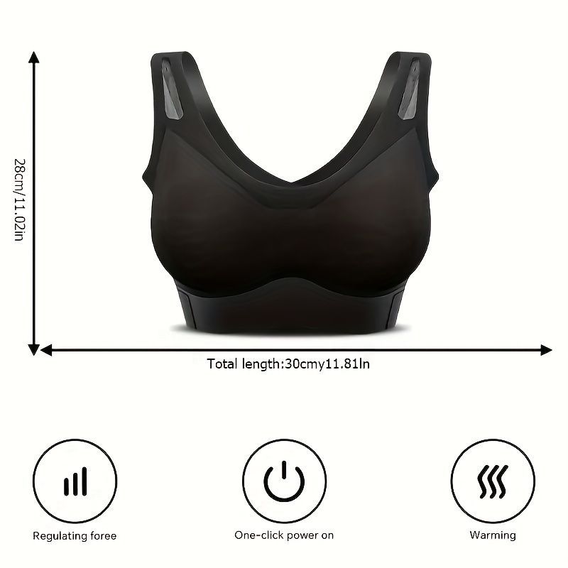 Electric Breast Massager Breast Care Massage Relaxation Massager Regulating - Black - Size 30-28