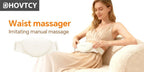 White abdominal massage belt, heat therapy massage, kneading massager, stress relief wellness, digestive health, relaxation tool, Australia market
