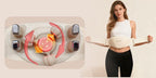 White abdominal massage belt, heat therapy massage, kneading massager, stress relief wellness, digestive health, relaxation tool, Australia market
