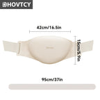 White abdominal massage belt, heat therapy massage, kneading massager, stress relief wellness, digestive health, relaxation tool, Australia market