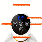 White Gray portable body massager, muscle relief massage, heating massage device, multiple massage modes, compact massager for travel, deep tissue massage, back neck shoulder massager, relaxation gift Australia, Aussie massage tool, post-workout recovery