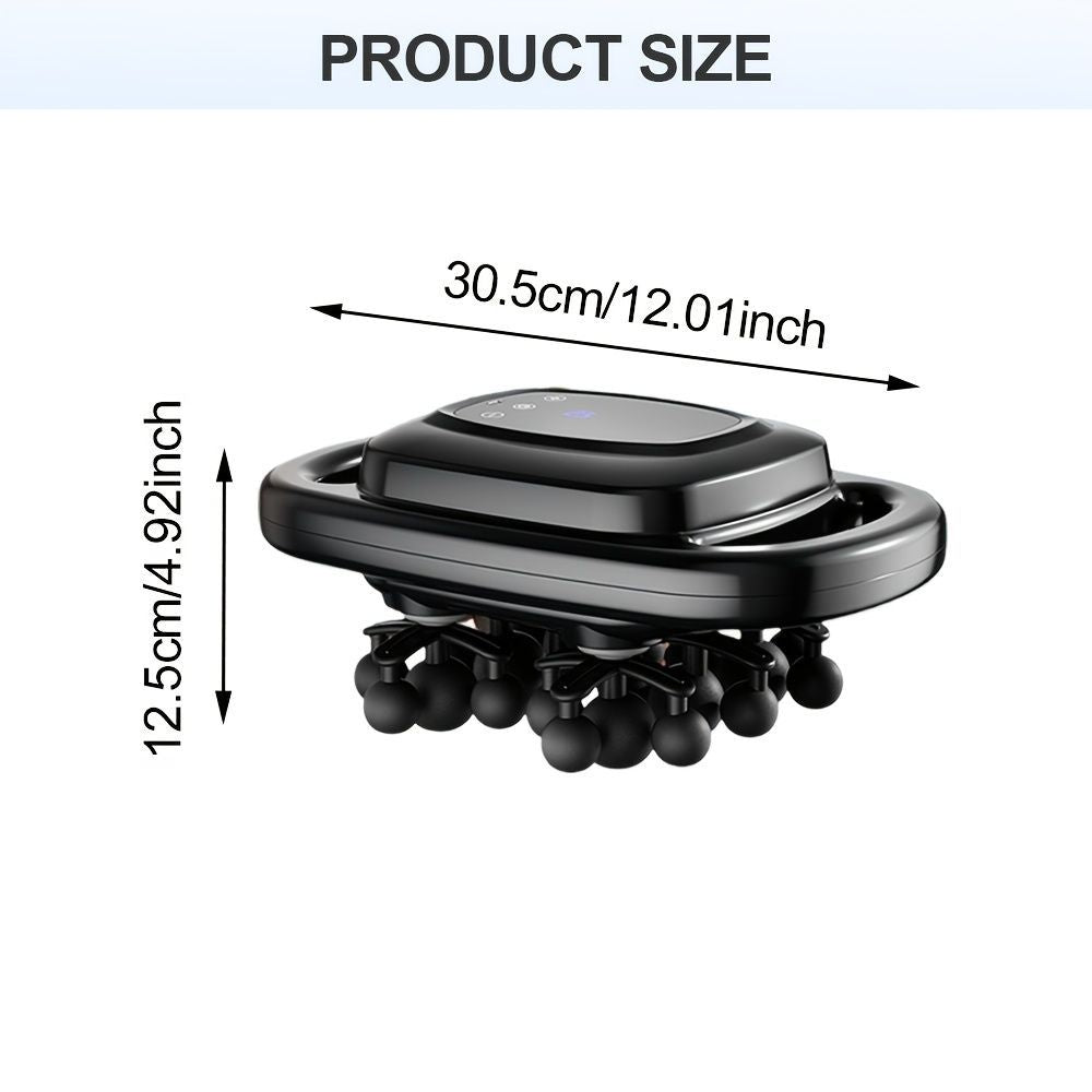 Fascia Gun 22-Head Massage Gun Muscle Recovery Device Deep Tissue Massage - Black - Size 30-12