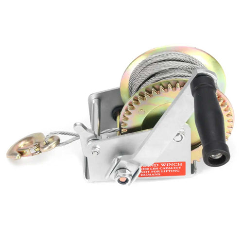 1200lb Manual Hand Winch Steel Wire - Boat Jet Ski