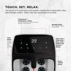 Orku Foot Spa Automatic Water Heating Massager - Electric Pedicure Bath