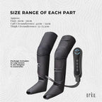 Orku Air Compression Leg Knee Foot Massager with Heat - Relaxation and Recovery