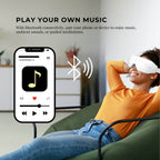 Orku Rechargeable Eye Massager – Vibration Heat Pressure Therapy with Bluetooth