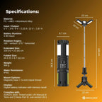 Social Hike Rechargeable Telescopic Camping Light - Outdoor LED 20W Lantern