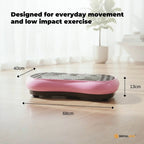 Social Hike 68cm Vibration Plate Machine Full Body Workout Platform Pink