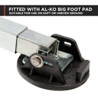 Alko 2x 590mm Drop Down Stabiliser Leg Corner Fitted with Big Foot