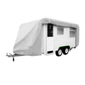 Compact Caravan Cover with Side Zipper for Outdoor Protection