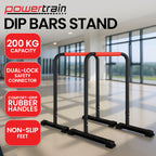Powertrain Dip Bars Pair Load Capacity 200kg Separated Type Push-up Bars