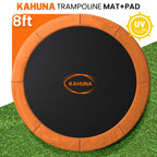 Kahuna 8ft Replacement Trampoline Safety Pad Cover and Jumping Spring Mat - Orange