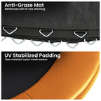 Kahuna 8ft Replacement Trampoline Safety Pad Cover and Jumping Spring Mat - Orange