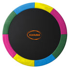 Kahuna 8ft Replacement Trampoline Safety Pad Cover and Jumping Spring Mat - Rainbow