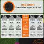 Kahuna 12ft Replacement Trampoline Safety Pad Cover and Jumping Spring Mat - Orange
