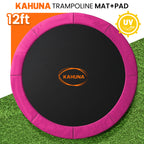 Kahuna 12ft Replacement Trampoline Safety Pad Cover and Jumping Spring Mat - Pink