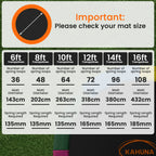 Kahuna 16ft Replacement Trampoline Safety Pad Cover and Jumping Spring Mat - Orange