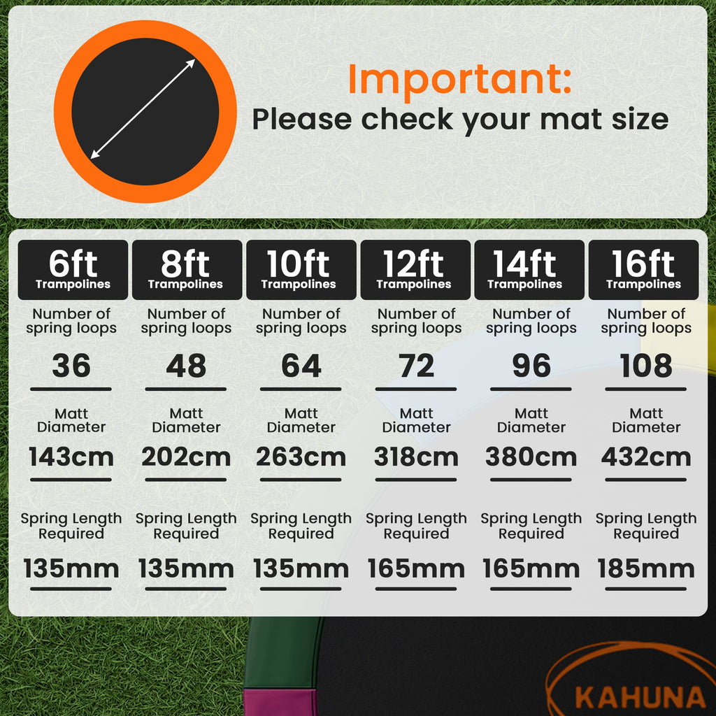 Kahuna 16ft Replacement Trampoline Safety Pad Cover and Jumping Spring Mat - Pink
