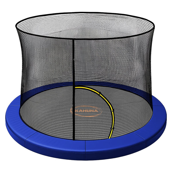 Kahuna 6ft Replacement Trampoline Safety Pad Cover and Safety Net Set Blue