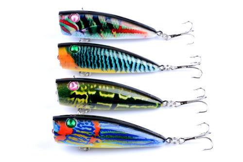 4X 6.8cm Popper Poppers Fishing Lure