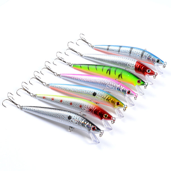 7x Popper Minnow 11.8cm Fishing Lure