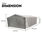 6X4 Box Trailer Cage Canvas Cover (900mm) Universal Waterproof Rip Resistant 3ft