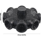Eight Hole Eel Cage Ground Fish Trap Lobster Fishing Net Foldable Crab Catcher