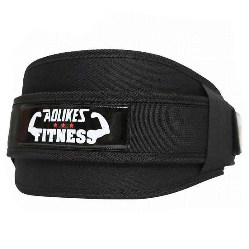 Fitness Weight Lifting Belt Barbell Dumbell Training Back Support Men Women L - Black-L