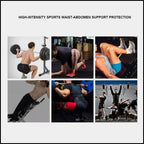 Fitness Weight Lifting Belt Barbell Dumbell Training Back Support Men Women M - Red-M