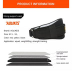 Fitness Weight Lifting Belt Barbell Dumbell Training Back Support Men Women XL - Yellow-XL