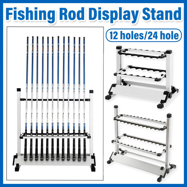 12/24 Hole Multi Functional Fishing Rod Holder - 12Holes