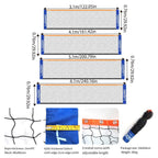 Portable Outdoor Badminton Net Set Easy Setup Adjustable Height Sports Equipment - 3.1M