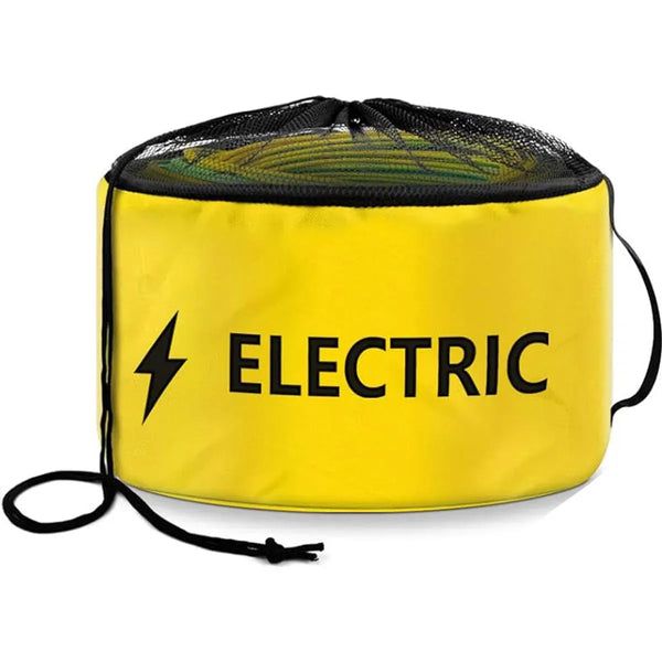 Yellow Organizer Bag for Camping Hoses Cables and Cords
