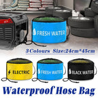 Hose Storage Bag Caravan Camping RV Cable Water Hose Electrical Cords Organizer - Yellow