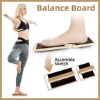 Wooden Yoga Foot Stretching Balance Board Training New Ballet Single Leg Balance
