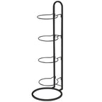 3/4Tier Basketball Stand Ball Organizer Storage Rack Basketball Equipment Holder - Black-3 Layers