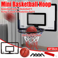 Wall Mounted Foldable Basketball Stand Indoor Outdoor Hoop Frame for Young Players