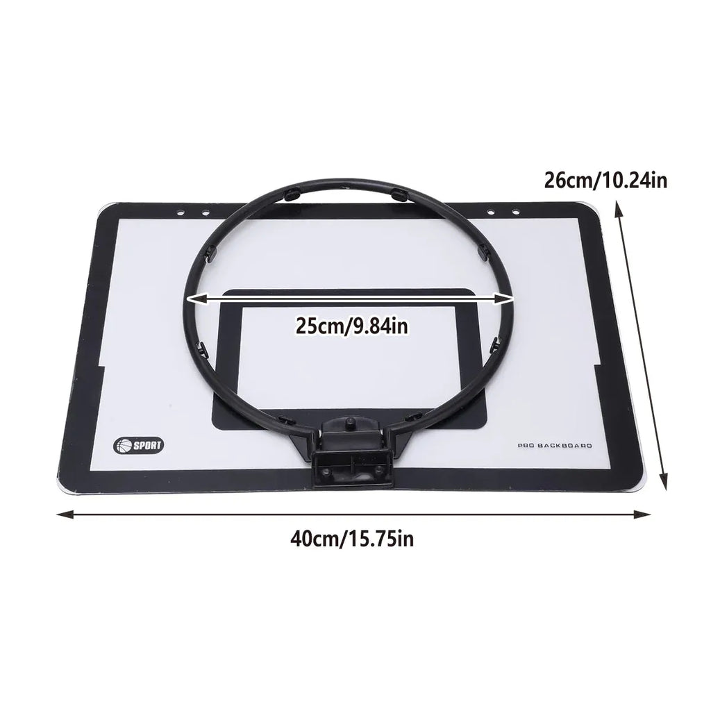 Wall Mounted Foldable Basketball Stand Indoor Outdoor Hoop Frame for Young Players